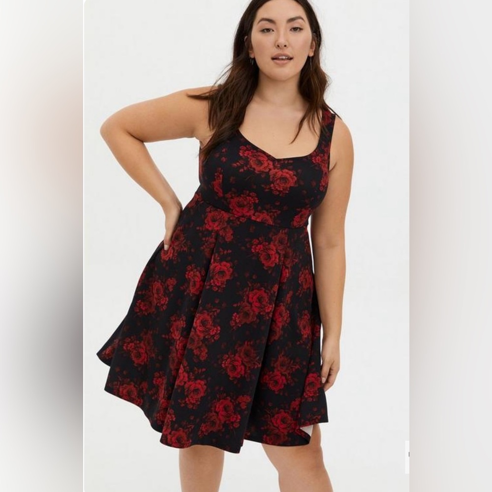 Torrid Mini Scuba Skater Dress- Plus size 2